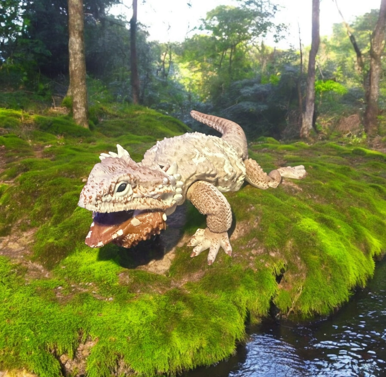Realistic bearded dragon