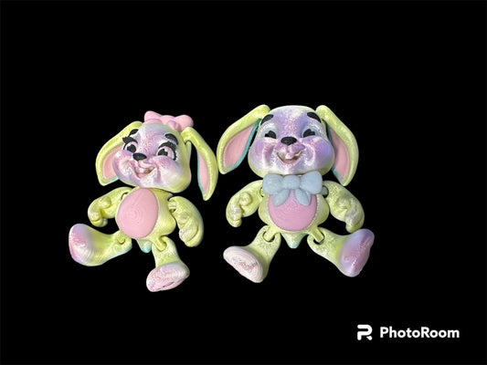Easter bunny couple