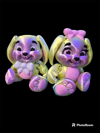 Easter bunny couple
