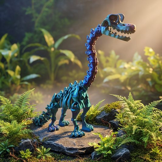 Brachiosaurus Skeleton – 3D-Printed Dinosaur | 18” & XL 24”